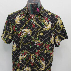 Red Ape MCMXXXIII Shirt Adult Men Large Black Short Sleeve Casual